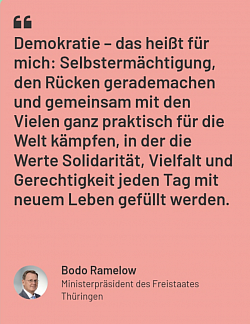 Demokratie Zitat Bodo Ramelow